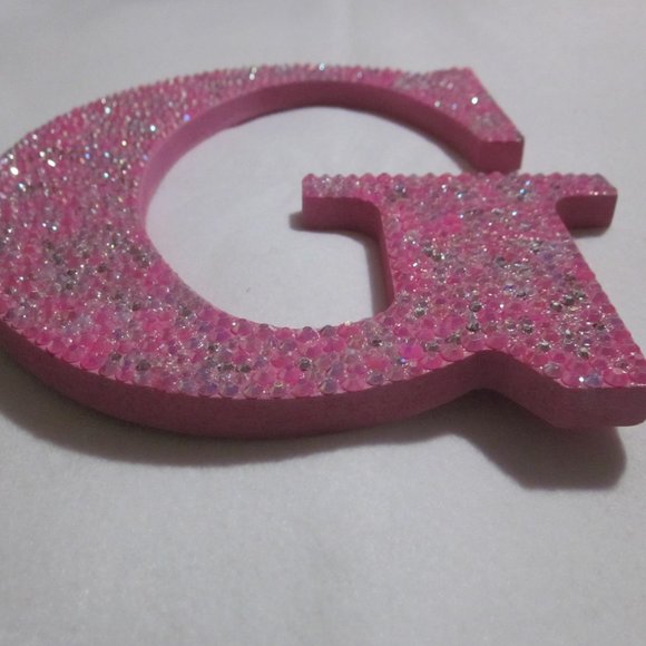 Pink Bling Letter G. - Picture 4 of 5